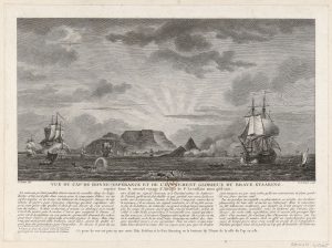 De Slag om het Kasteel van Dansburg in de baai van Kaap de Goede Hoop. 13 januari 1782