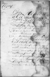'Generaale Prokuratie' Bueding en Drost,1769. 